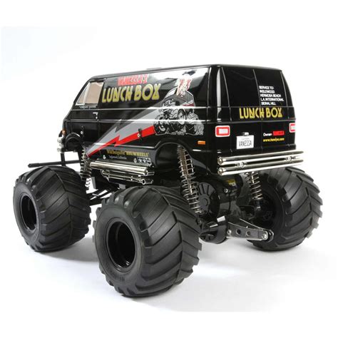 tamiya lunch box metal gears|TAMIYA America, Inc 1/12 Lunch Box Monster Truck Kit, Black .